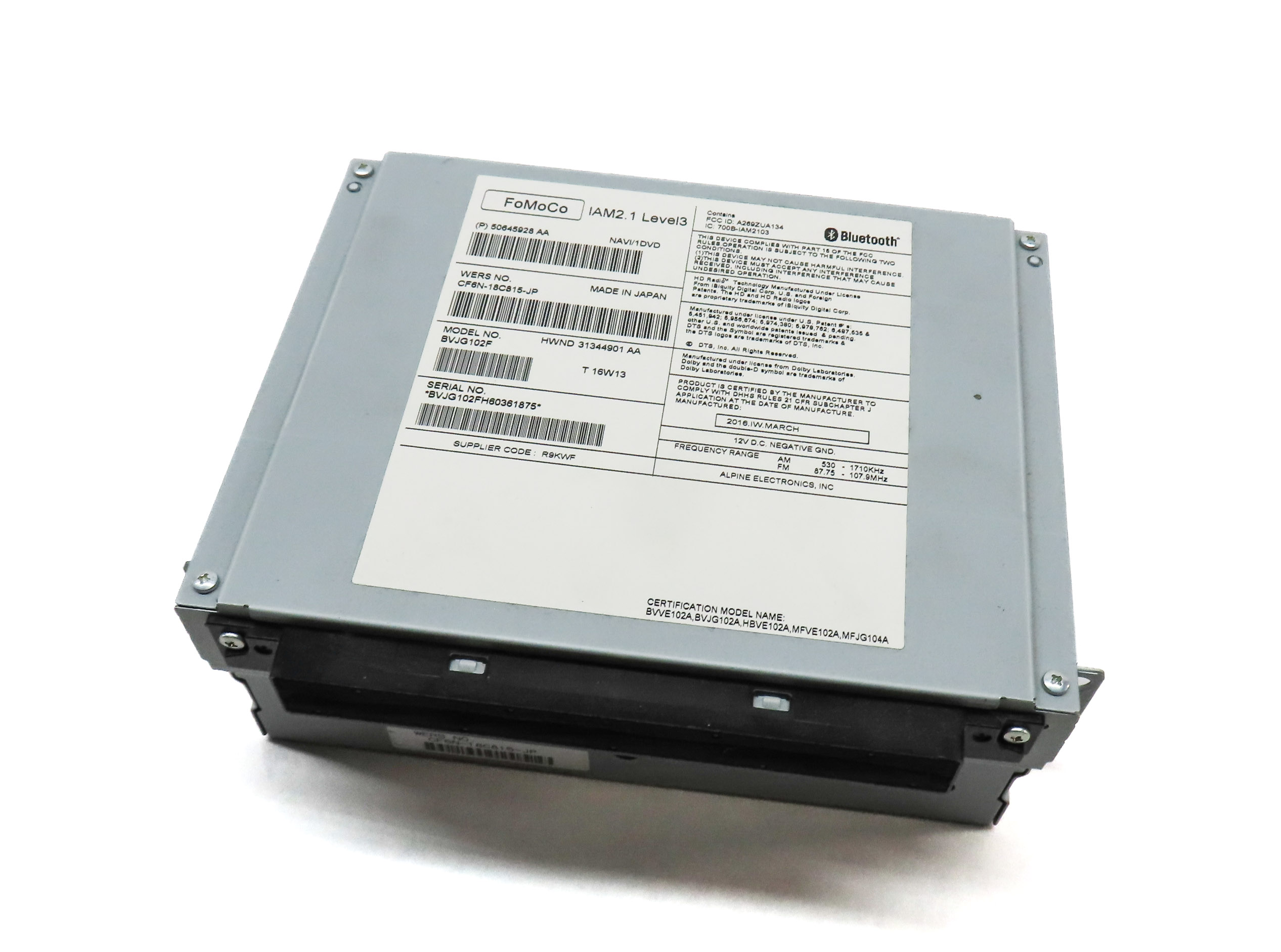 12-16 RANGE ROVER SPORT EVOQUE LR4 (L320 L405 L494 L538) CD NAV STEREO RECEIVER — exact item pictured